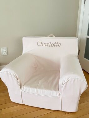 Pottery Barn Kids Anywhere Chair Twill with Piping Collection *Personalized